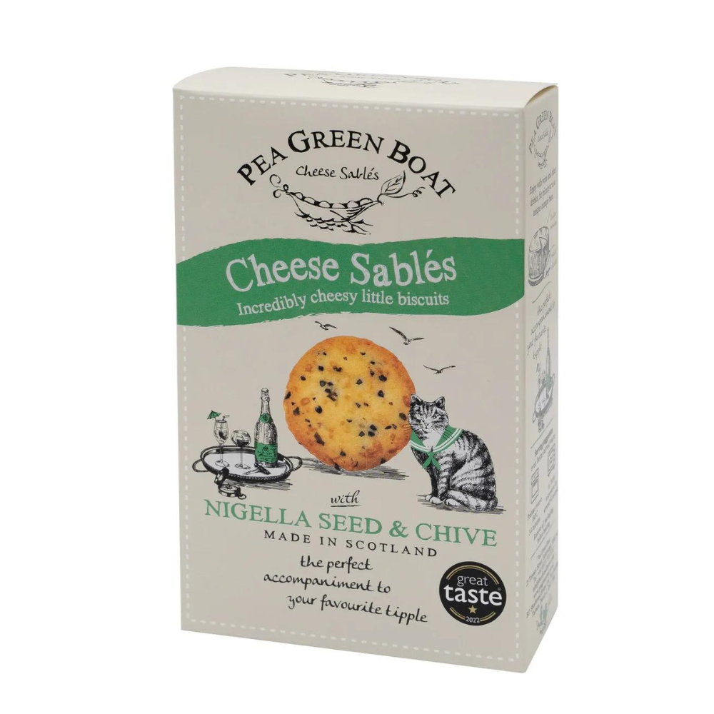 Cheese Sablés with Nigella Seed and Chive - 80g