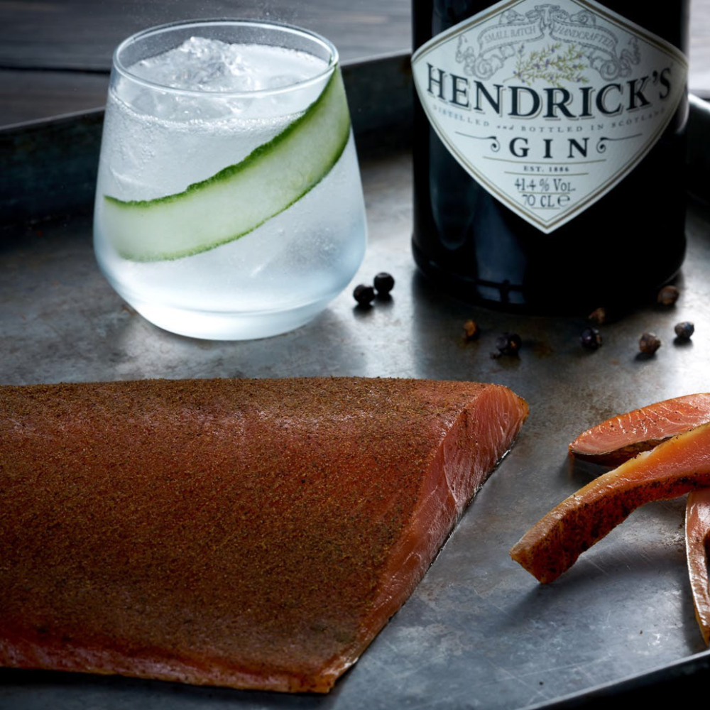 Hendricks Gin Smoked Salmon Side - Campbells & Co  - 900g-1.2kg