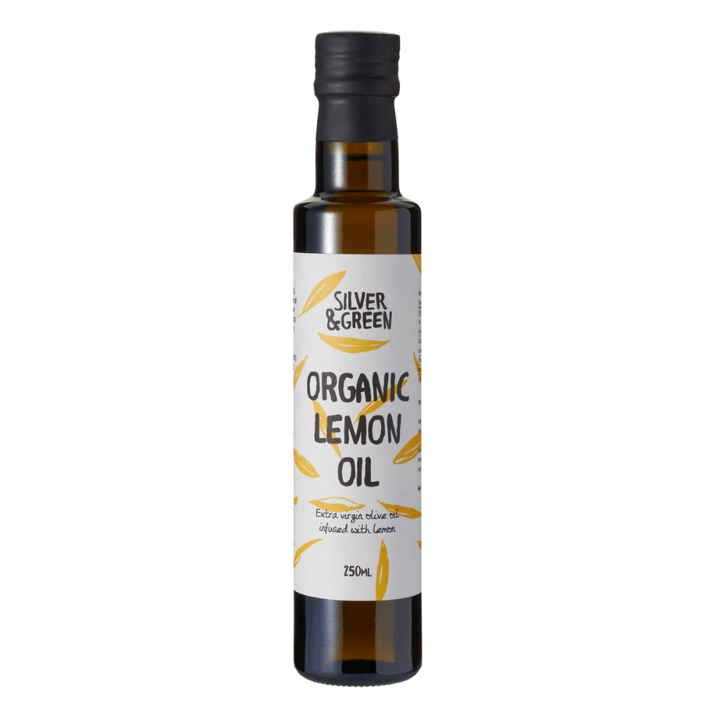 Silver & Green - Organic Lemon Infused Olive Oil - 250ml