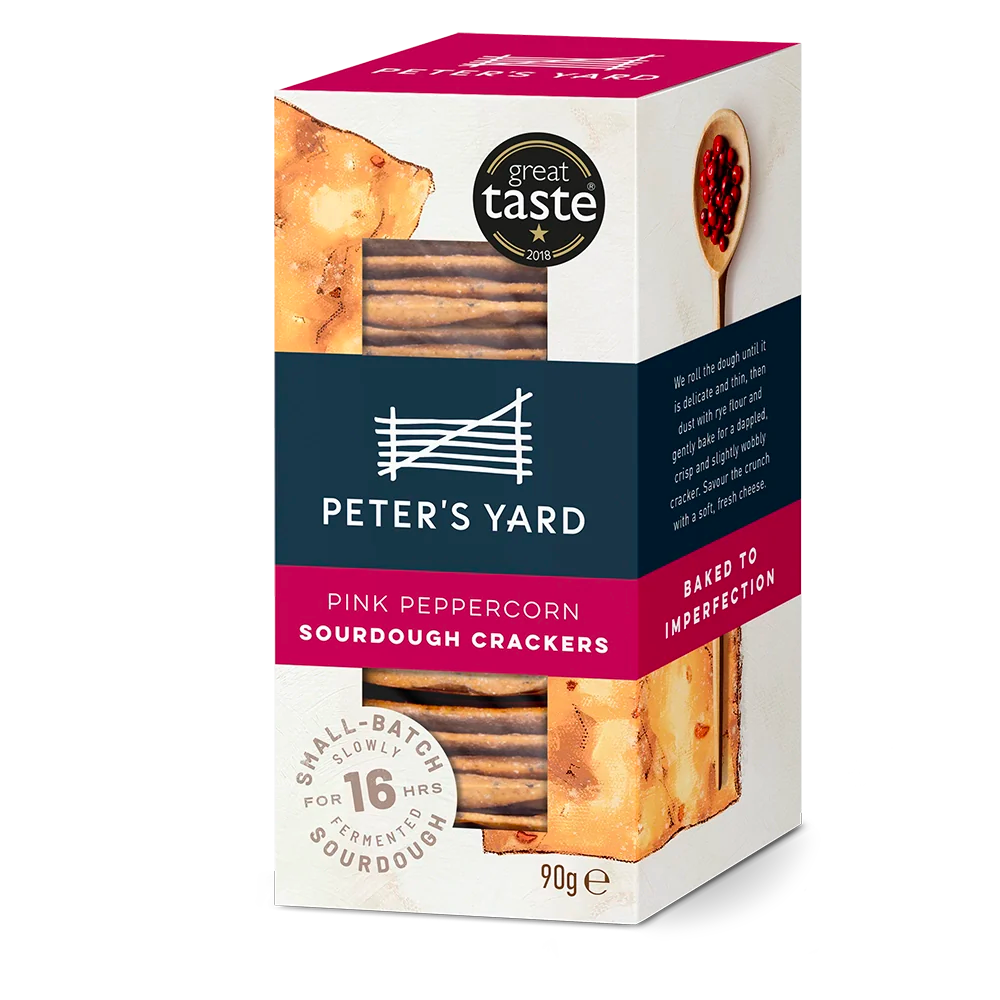 Peter's Yard - Pink Peppercorn Sourdough Crispbreads - 90g