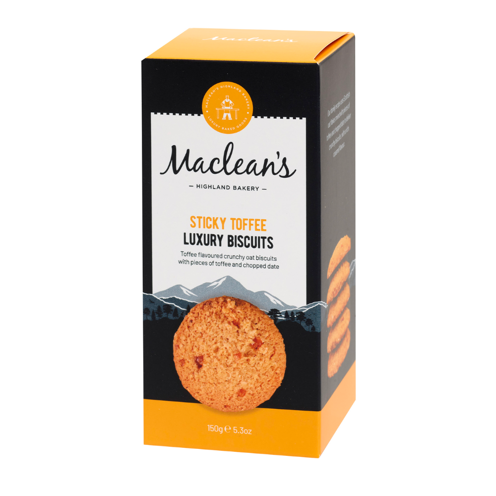 Sticky Toffee Biscuits - Maclean's - 150g