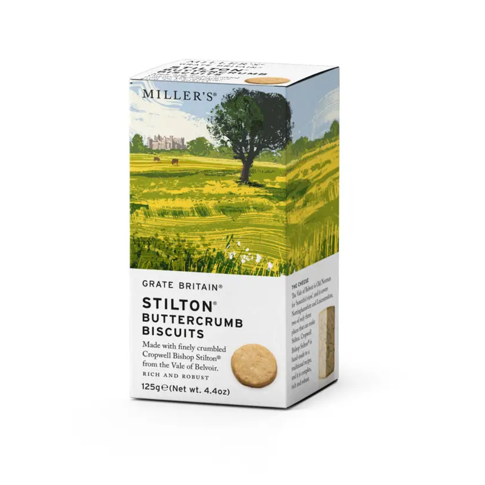 Stilton Buttercrumb Biscuits - Miller's Grate Britain - 125g