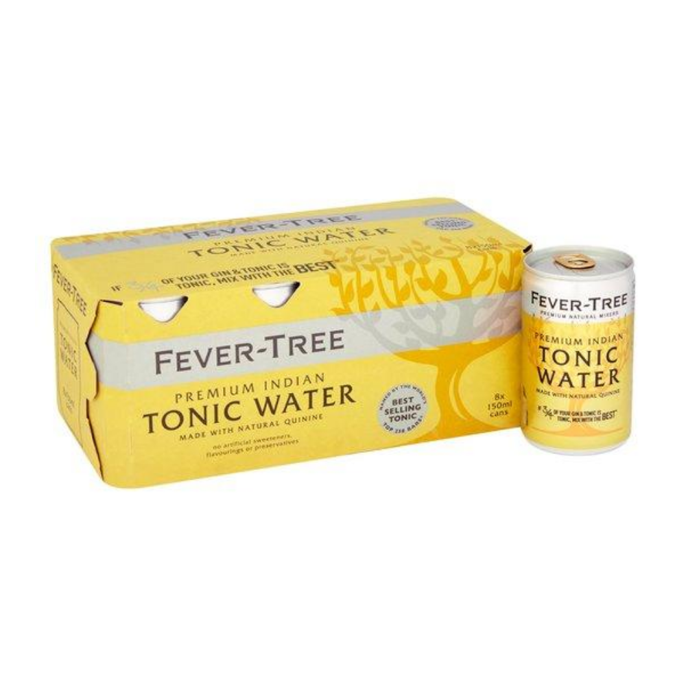 Fever Tree Indian Tonic - 8x 150ml Cans