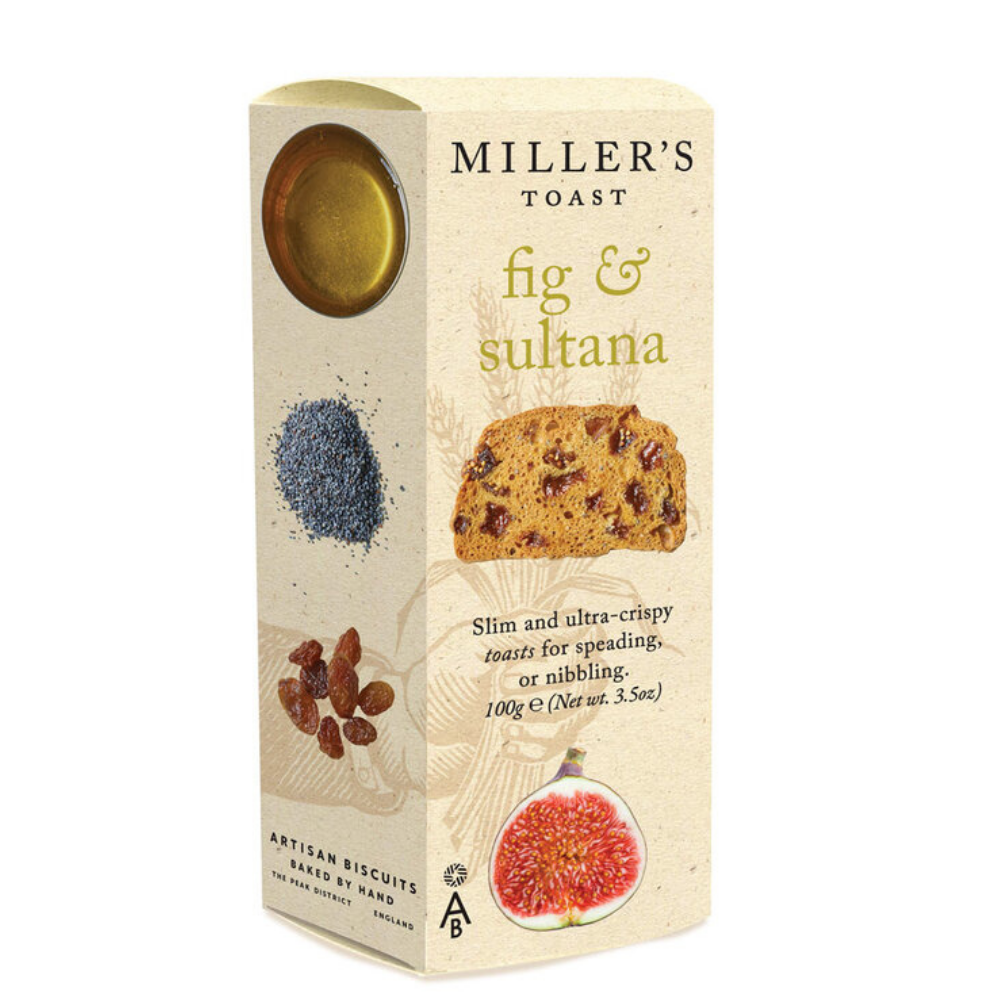 Miller's Toast - Fig and Sultana - 100g