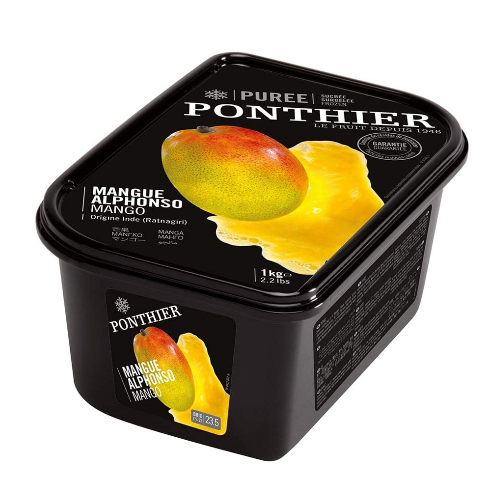 Alphonso Mango Puree - Ponthier - Frozen - 1kg