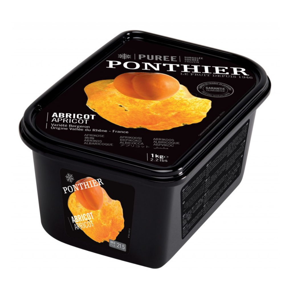Apricot Puree - Ponthier - Frozen - 1kg