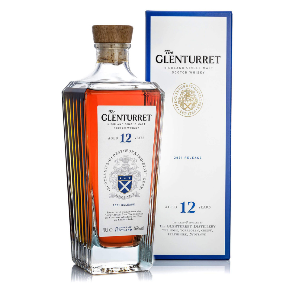 Glenturret 12 Year Old Single Malt - 2021 release - 70cl