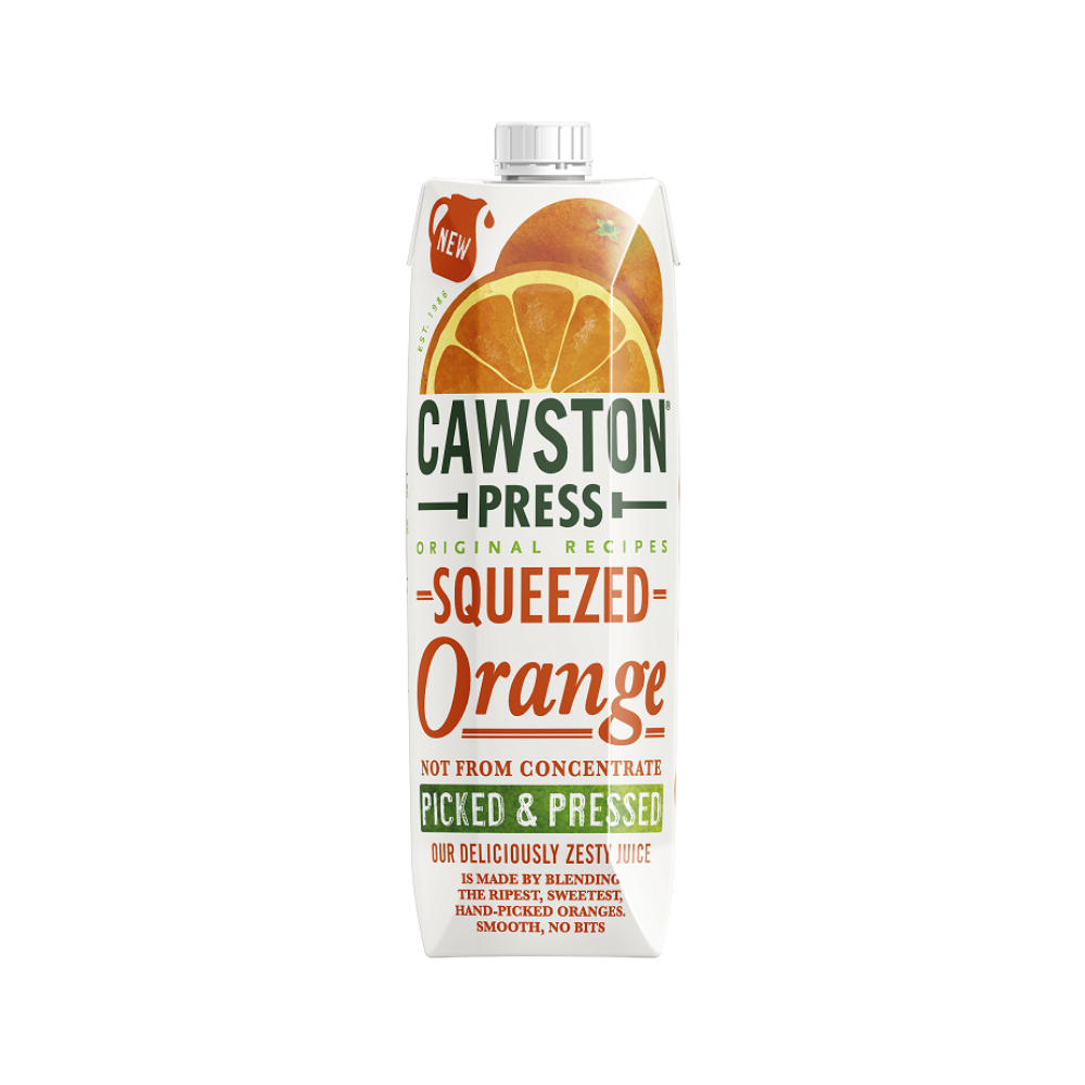 Cawston Press Squeezed Orange Juice - Not From Concentrate - 1L