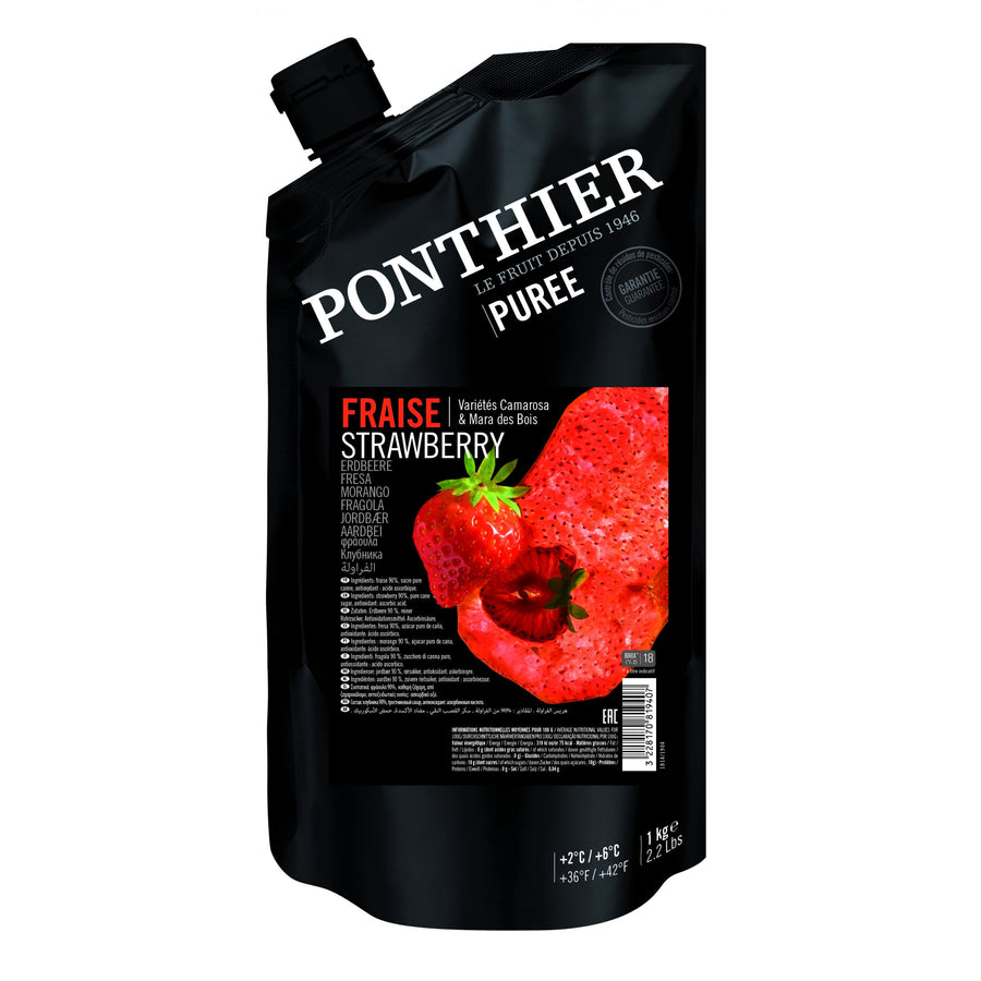 Strawberry Puree - Chilled -  Ponthier - 1kg